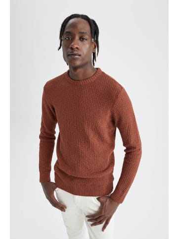 DeFacto Strickpullover REGULAR FIT in Dunkelorange