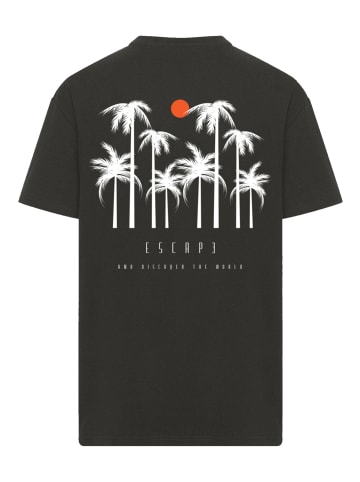 F4NT4STIC T-Shirt Oversize Discover Palm Trees in schwarz