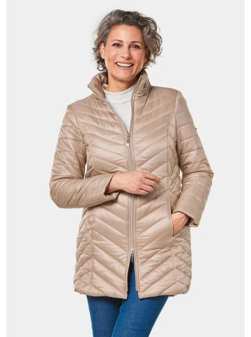 GOLDNER Longsteppjacke in cappuccino