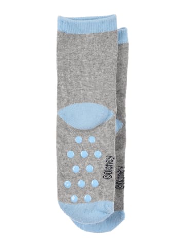 Disney Frozen Socken mit Gumminoppen Anti-Rutsch in Grau