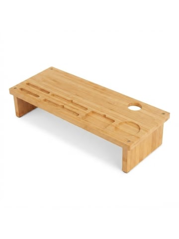 relaxdays Monitorständer in Natur - (B)54 x (H)9 x (T)23 cm