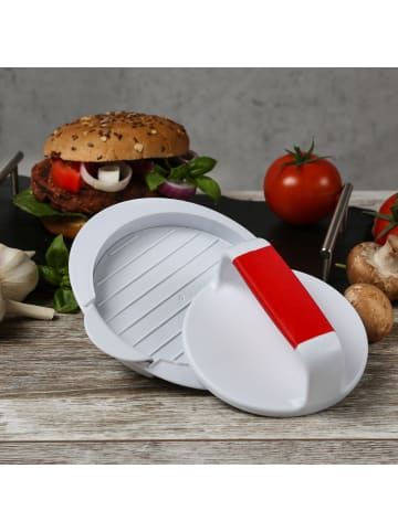 GAUMENKICK Burgerpresse - Pattypresse für selbstgemachte Burger D: 12cm in weiß
