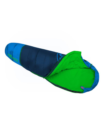 Trollkids Schlafsack "Fjell Dreamer" in Dunkelrosa / Mittelblau