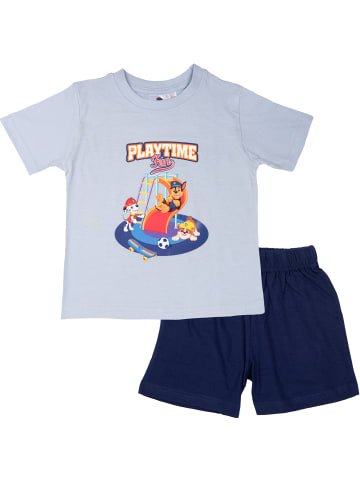 United Labels Paw Patrol Schlafanzug - Playtime Fun  Kurzarm in blau