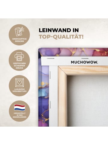MuchoWow Leinwand bilder Abstrakte Kunst bunt (BxH)