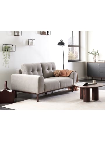 Beliani 2-Sitzer Sofa LAURILA in Grau/Braun - (W) 170 x (H) 71 x (L) 92 cm
