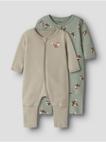 name it 2er Pack Schlafstrampler NBMNIGHTSUIT FOX in shadow