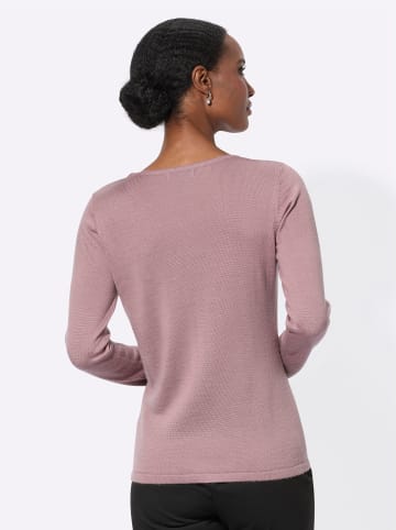 creation L Rundhalspullover in mauve