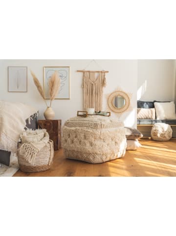 Kayoom Sitzkissen Pouf Bohist Natural in natural