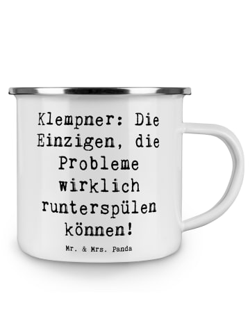 Mr. & Mrs. Panda Tasse Spruch Klempner Experten mit Spruch in Weiß
