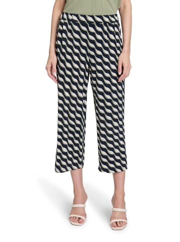 Betty Barclay Schlupfhose mit Bundfalten in Dark Blue/Green