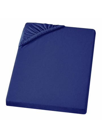 Carpe Sonno Edel-Jersey Spannbettlaken in Royal-Blau