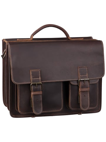Greenburry Aktentasche Buffalo 1128 Mappe XXL in Brown