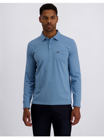 Pierre Cardin Langarm-Poloshirts in Blue Heaven