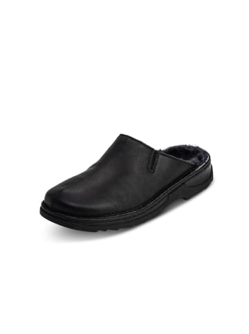 VITAFORM Softnappaleder Clogs in schwarz