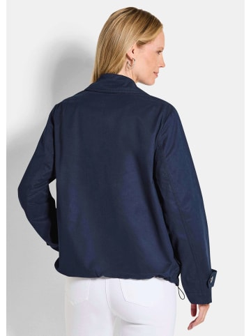 GOLDNER Übergangsjacke Sommerblouson mit Reißverschluss in marine
