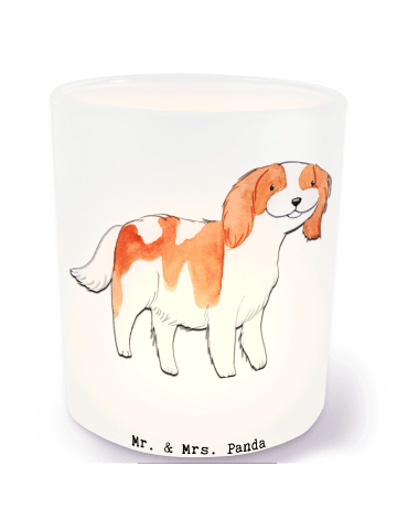 Mr. & Mrs. Panda Kerze Cavalier King Charles Spaniel Lebensrette... in Transparent