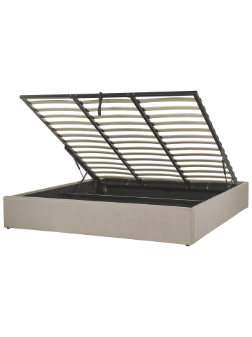 Beliani Doppelbett DINAN in Braun - (W) 189 x (H) 31 x (L) 214 cm