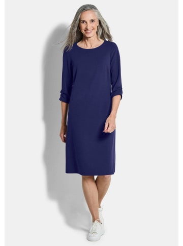 GOLDNER Etuikleid Jerseykleid mit Krepp-Qualität in royalblau