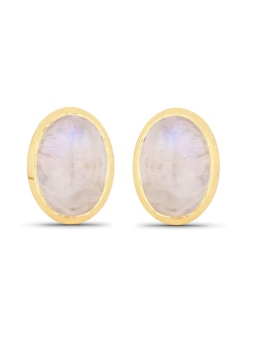 Rafaela Donata Ohrringe Sterling Silber Mondstein in gelbgold