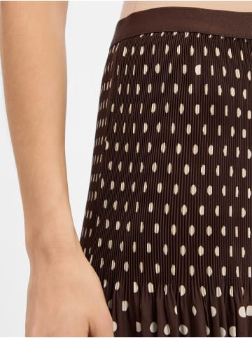 OPUS Plisseerock Ribane doty in schoko beige - 0001