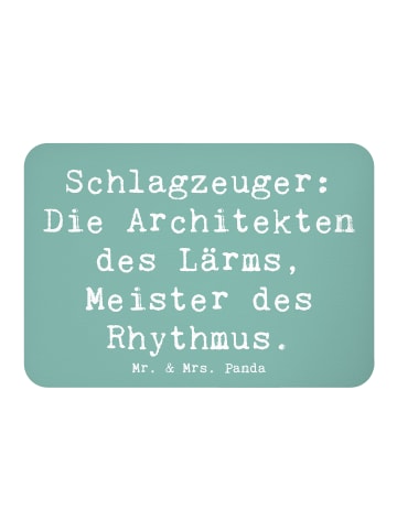 Mr. & Mrs. Panda Kühlschrankmagnet Spruch Schlagzeug Architekten... in Meeresbrise