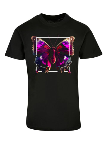 F4NT4STIC T-Shirt Pink Schmetterling TEE UNISEX in schwarz