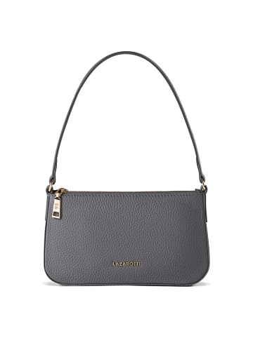 Lazarotti Bologna Leather Pochette Schultertasche Leder 22 cm in grey