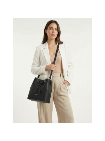 Lazarotti Bologna Leather Crossbody Beuteltasche Leder 25 cm in black