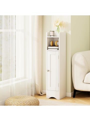 COSTWAY Toilettenschrank in Weiß