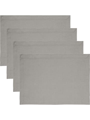 REDBEST Baumwolle Tischset 4er-Pack Tulsa in stein