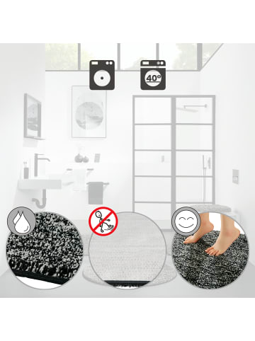 REDBEST WC-Vorlage Frisco in schwarz-grau