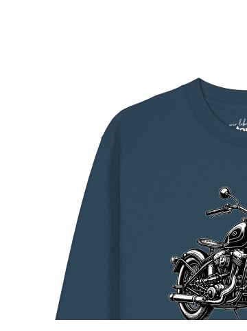 wat? Apparel Sweatshirt Classic Motorrad in Petrol