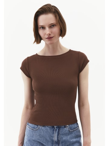 OXXO Rundhalsshirt COCOA BROWN