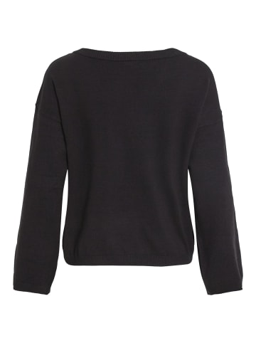 Vila Strickpullover in Black