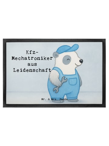 Mr. & Mrs. Panda Gummimatte Kfz-Mechatroniker Leidenschaft Desig... in Weiß