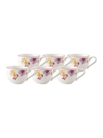 Villeroy & Boch 6er Set Espressoobertassen Mariefleur Basic in 80 ml in bunt