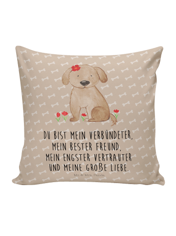 Mr. & Mrs. Panda Deko Kissen Hund Dame mit Spruch in Hundeglück