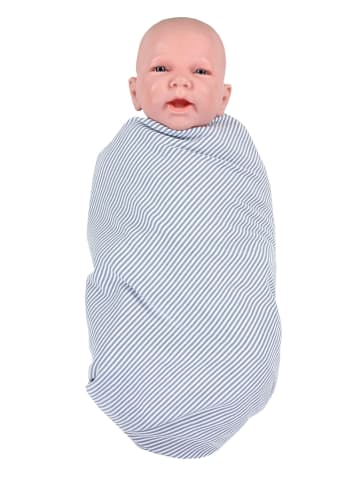 TupTam Baby Pucktuch Babydecke in grau