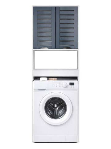 VCM  Überbauschrank Waschmaschine Überbau Schrank Flonali in Weiß / Anthrazit