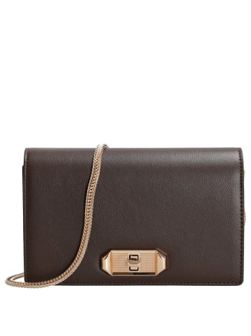 Seidenfelt Eiby - Clutch 21 cm (black) in dark chocolate