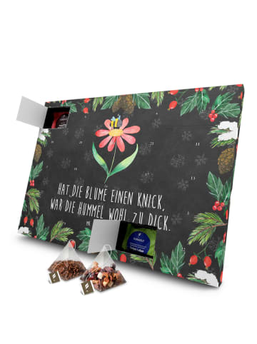 Mr. & Mrs. Panda Adventskalender Hummel Blume mit Spruch in Kreidetafel