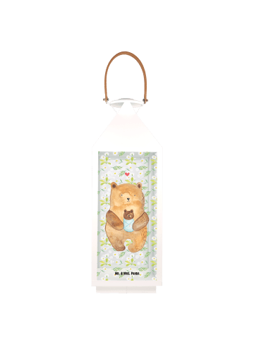 Mr. & Mrs. Panda Deko Laterne Bär Baby ohne Spruch in Transparent