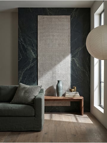 KADIMA DESIGN Teppich Kurzflor Strapazierfähig NORA Wohnzimmer Modern Wohnlich in Hellgrau