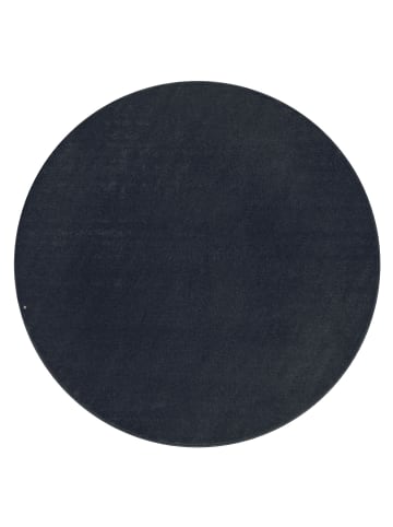 KADIMA DESIGN Waschbarer Teppich waschmaschinenwaschbar Unifarben Küche, Flur in Marineblau