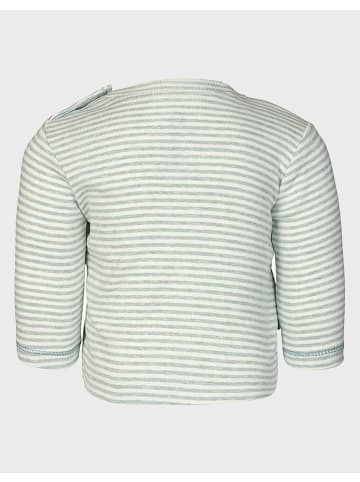 OrganicEra Baby Langarm Shirt in Aqua Melange