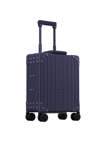 Aleon Business 4-Rollen Businesstrolley 42 cm Laptopfach (silver) in blau