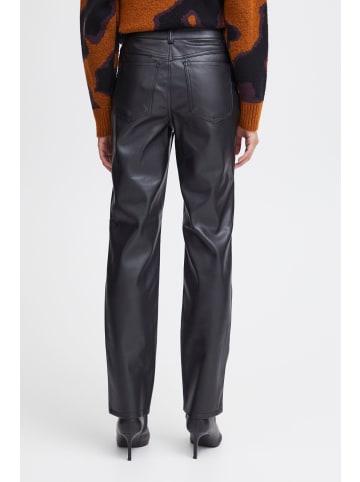 b. young BYDAFANY STRAIGTH PANTS - HEAVY WOVEN Regular fit in Black