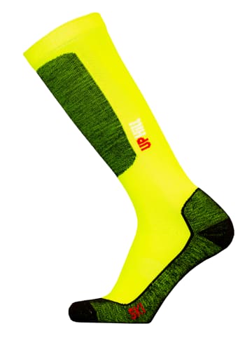 UphillSport Ski-Socken HALLA in hi vis yellow with black