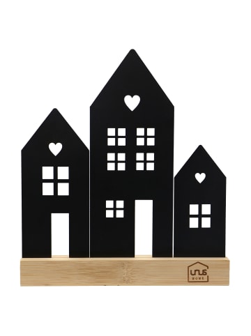 UNUS Aufsteller Häuser Stadt in Schwarz